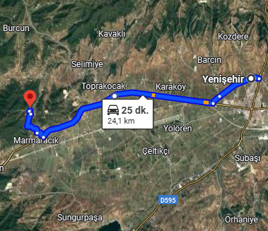 BURSA YENİŞEHİR MARMARACIK MAH. 690M² TARLA SATILIKTIR - BURSA YENİŞEHİR fotoğraf 2